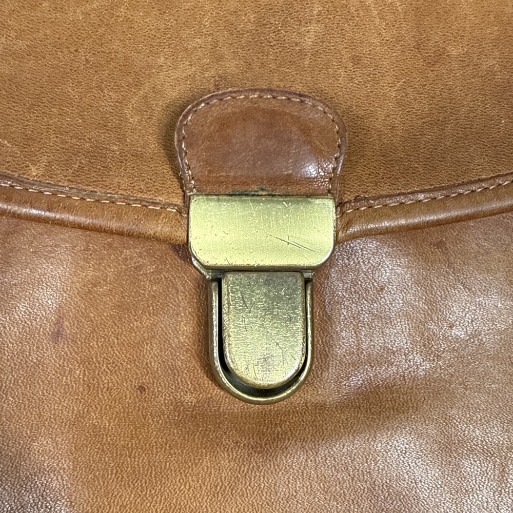 Vintage Coach Morgan Brown Smooth Leather Briefcase Bag No Shoulder Strap - Picture 7 of 16